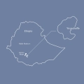 Kawa organiczna ziarnista BIO z Etiopii, do przelewu  – mapa regionu
